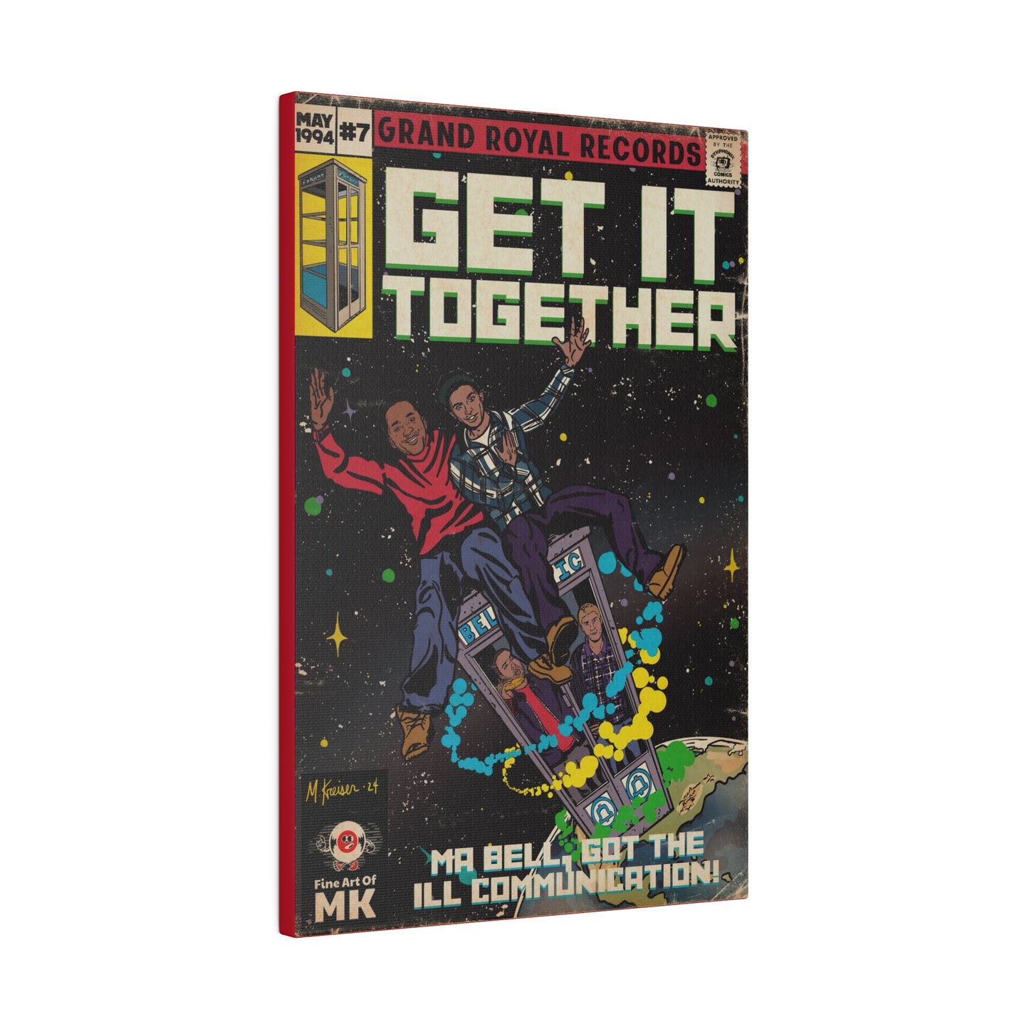 Beastie Boys & Q-Tip - Get it Together - Matte Canvas, Stretched, 0.75"