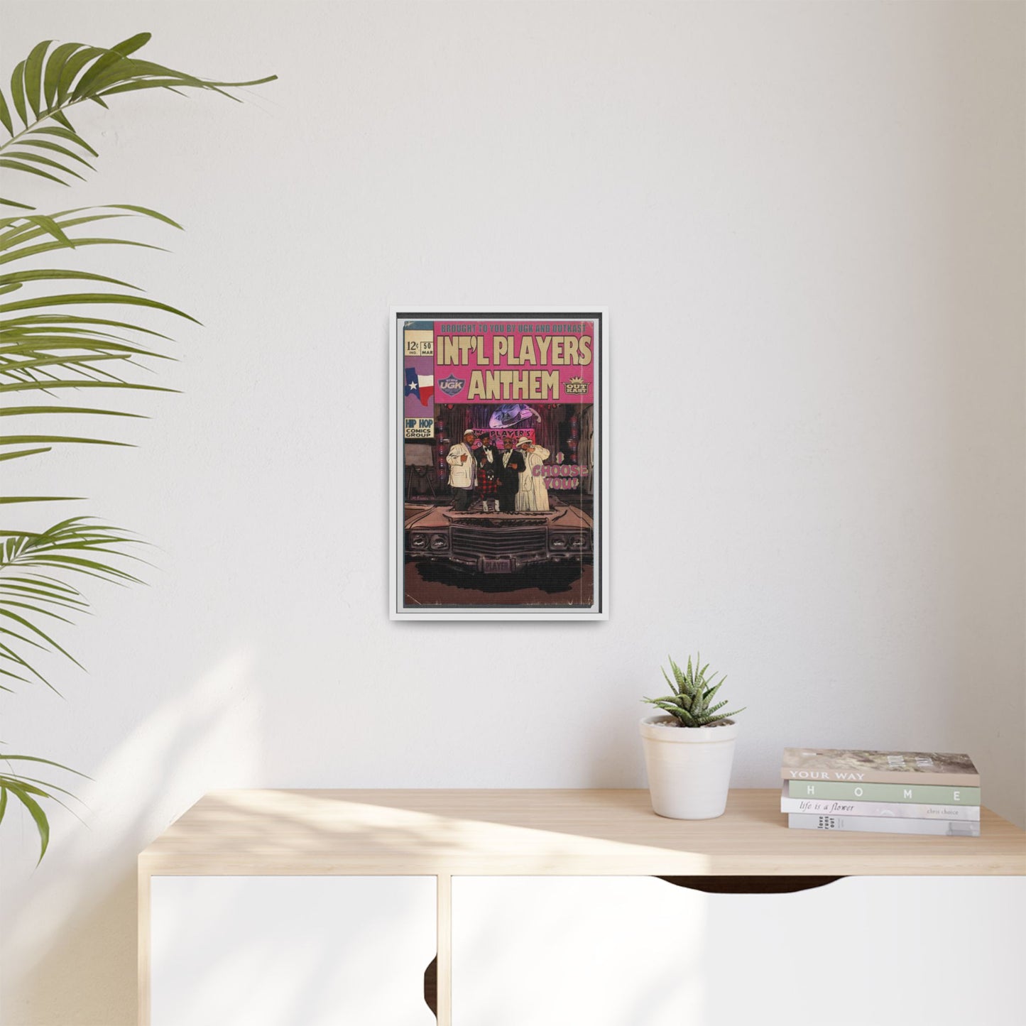 Int’l Players Anthem - Matte Canvas, Framed (Multi-color)