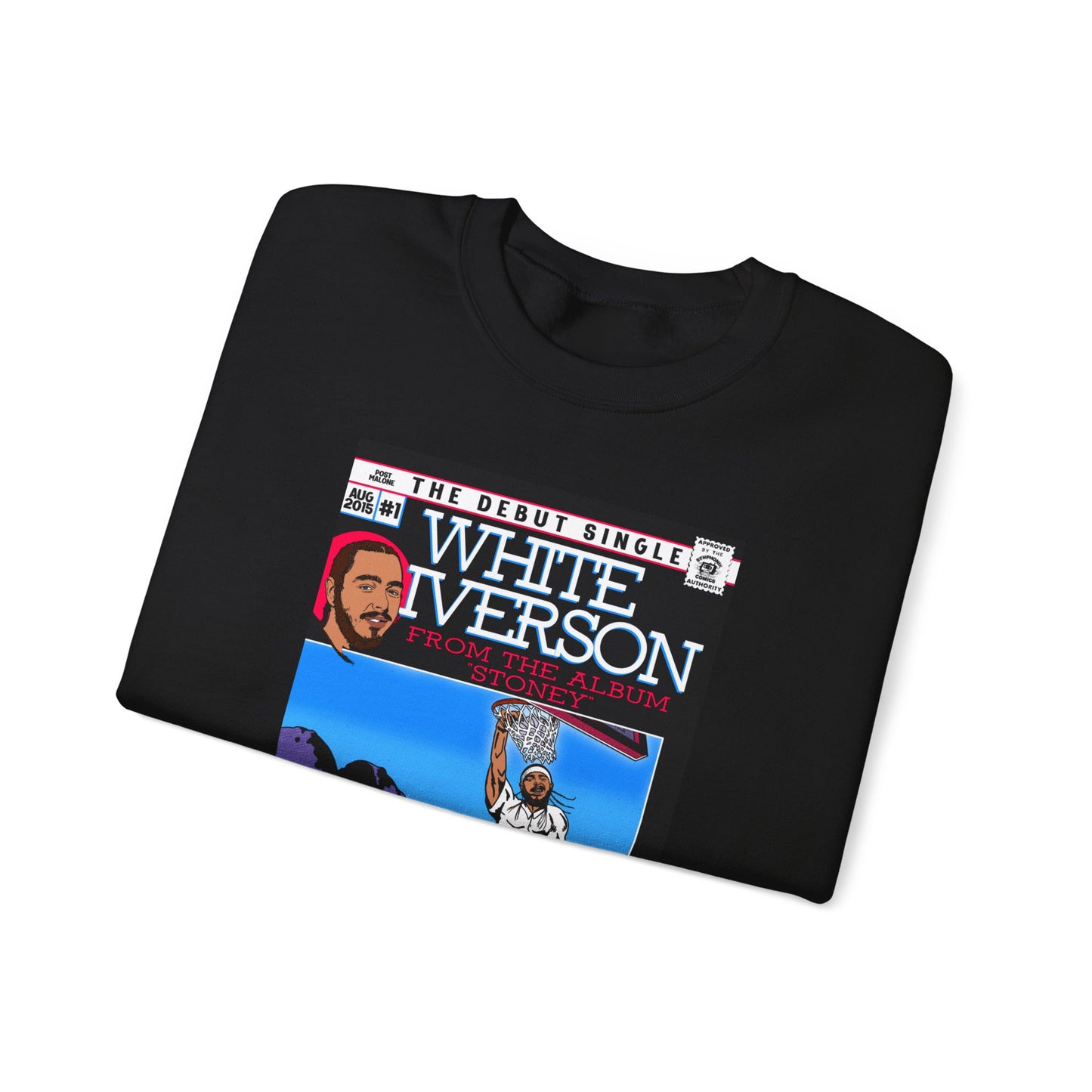 Post Malone - White Iverson -  Unisex Heavy Blend™ Crewneck Sweatshirt