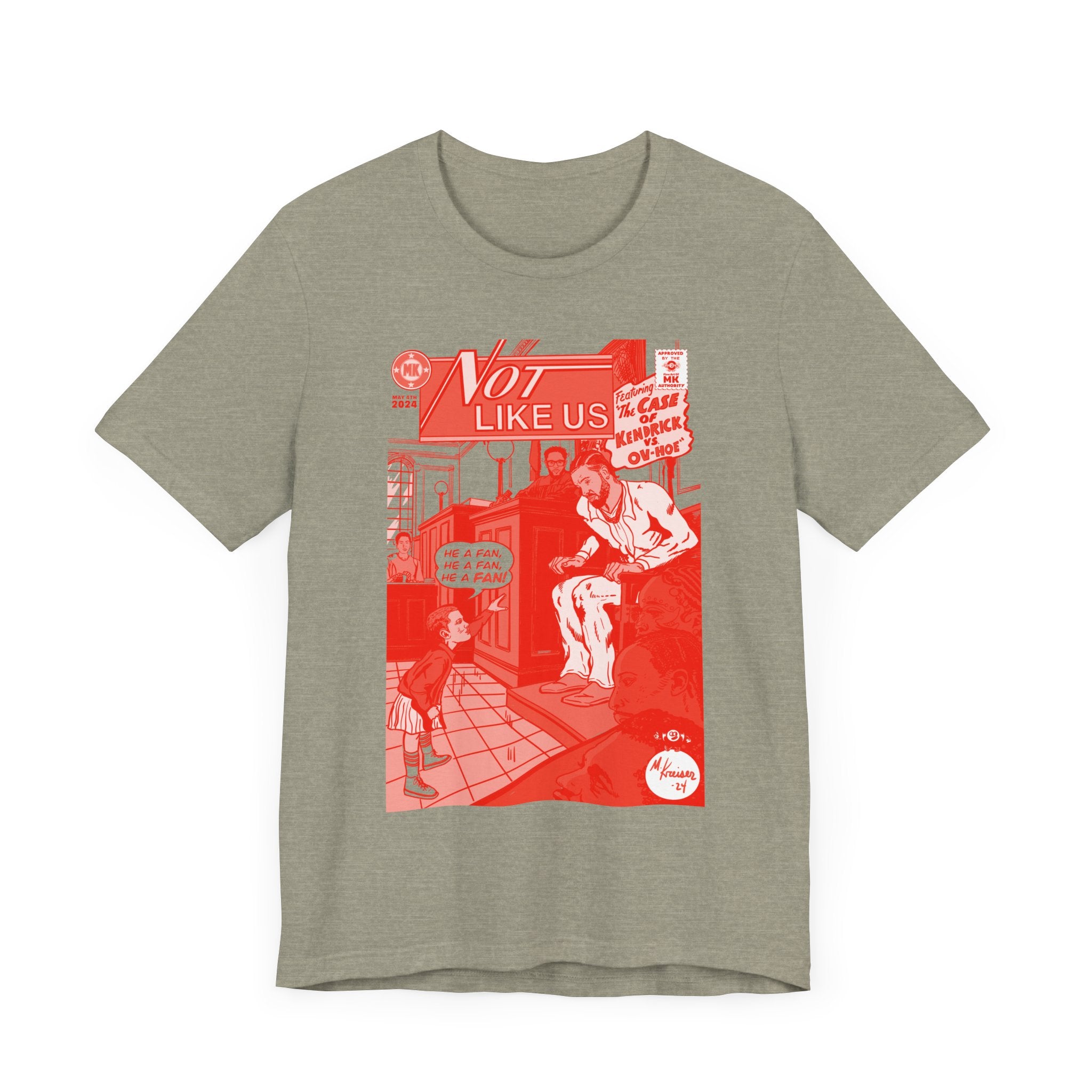 Not Like Us - RED VARIANT - Unisex Jersey Short Sleeve Tee
