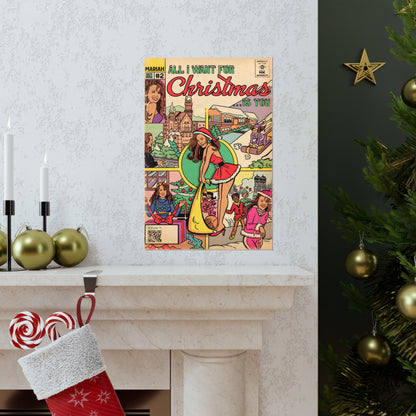 Mariah Carey - All I Want For Christmas.. - Vertical Matte Poster