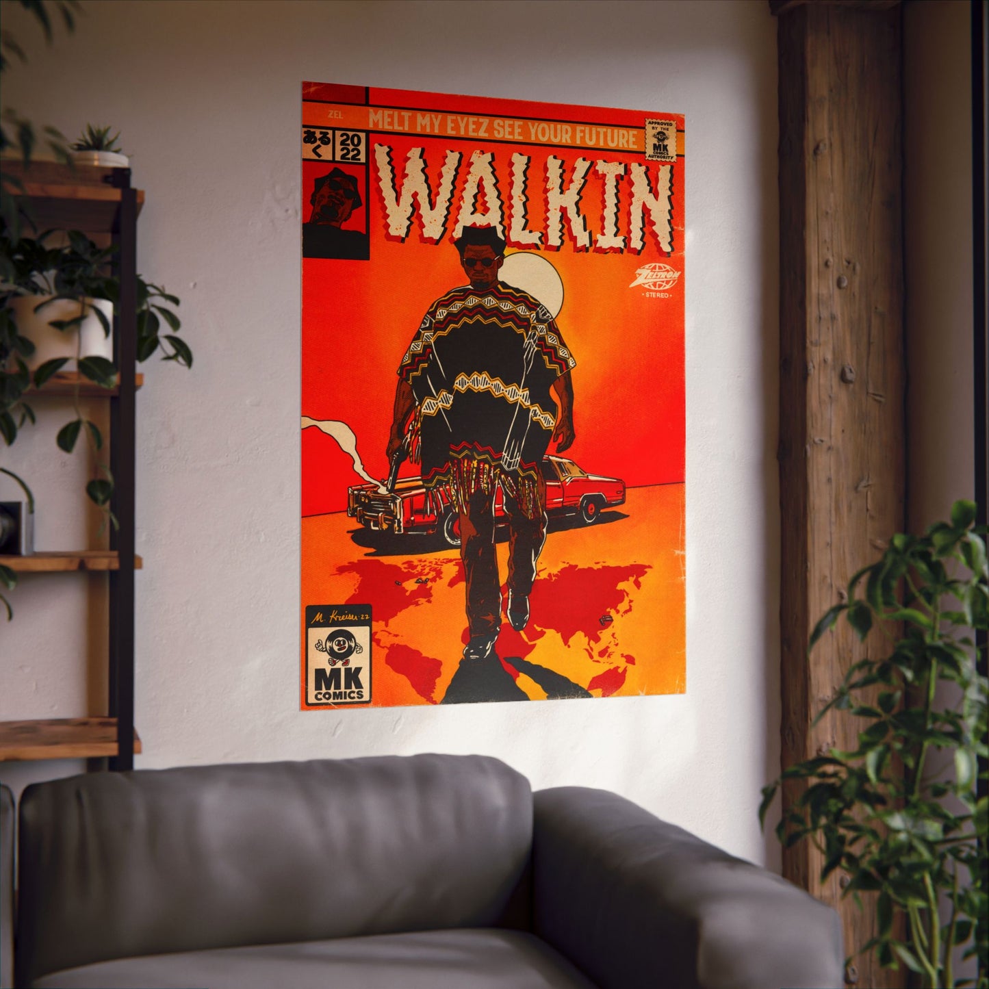 Walkin’ - Vertical Matte Posters