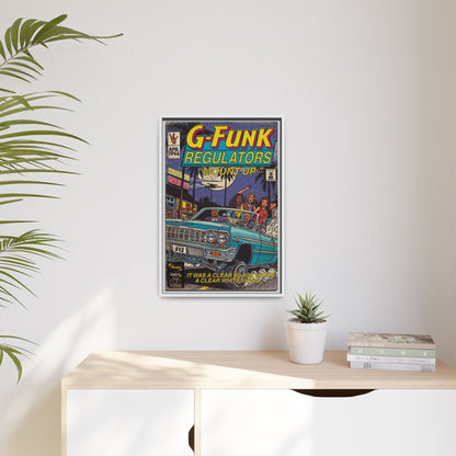 Regulate - Matte Canvas, Framed (Multi-color)