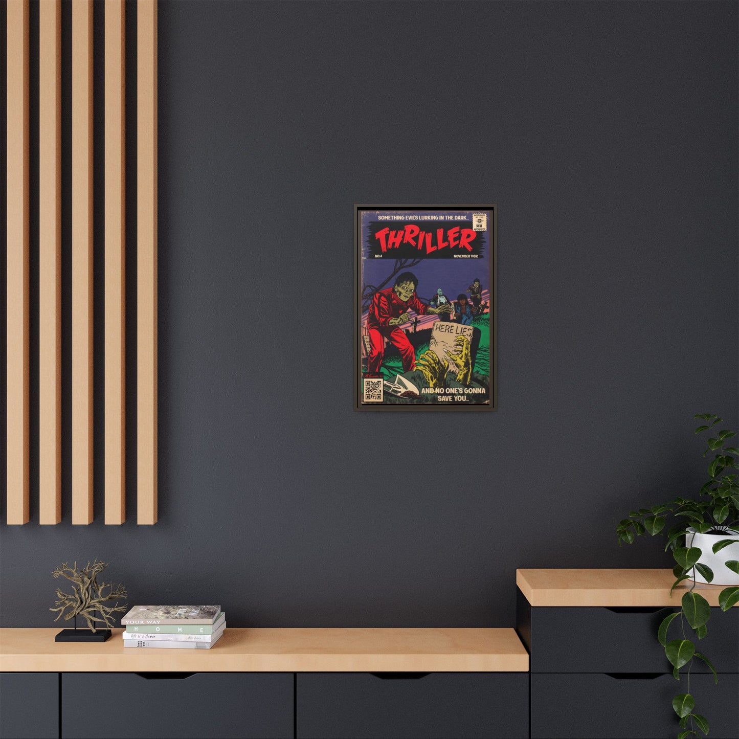 Michael Jackson- Thriller - Gallery Canvas Wraps, Vertical Frame