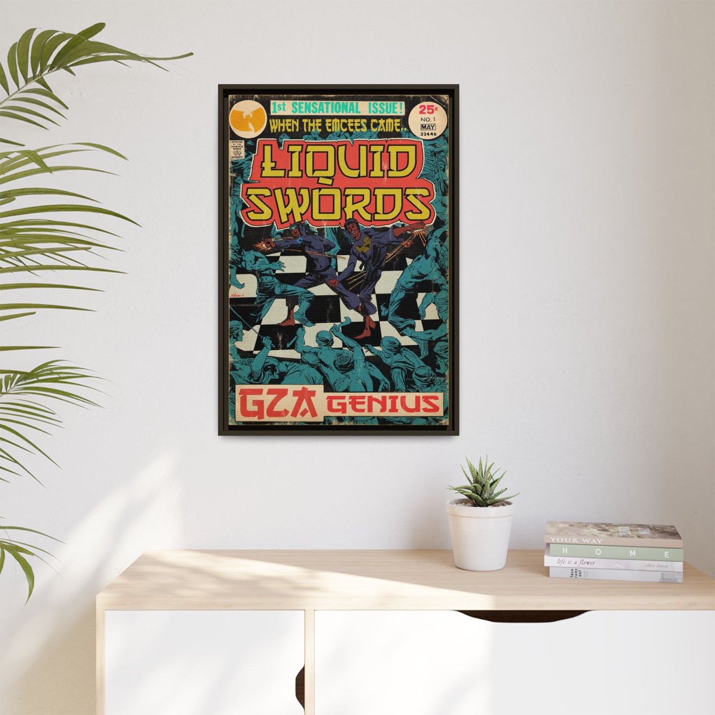 GZA/Genius - Liquid Swords - Gallery Canvas Wraps, Vertical Frame