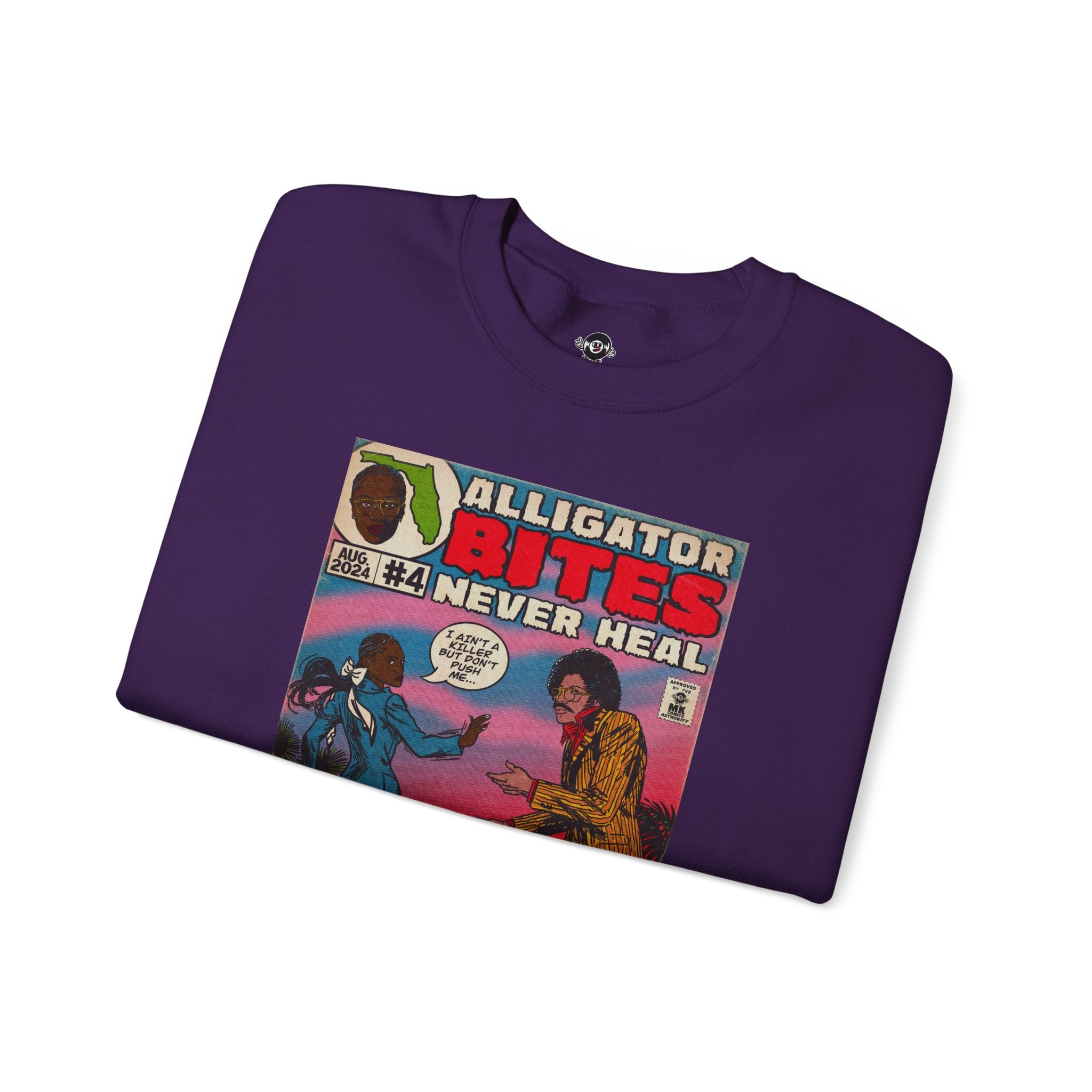 Denial is a River - Alligator Bites - Unisex Heavy Blend™ Crewneck Sweatshirt