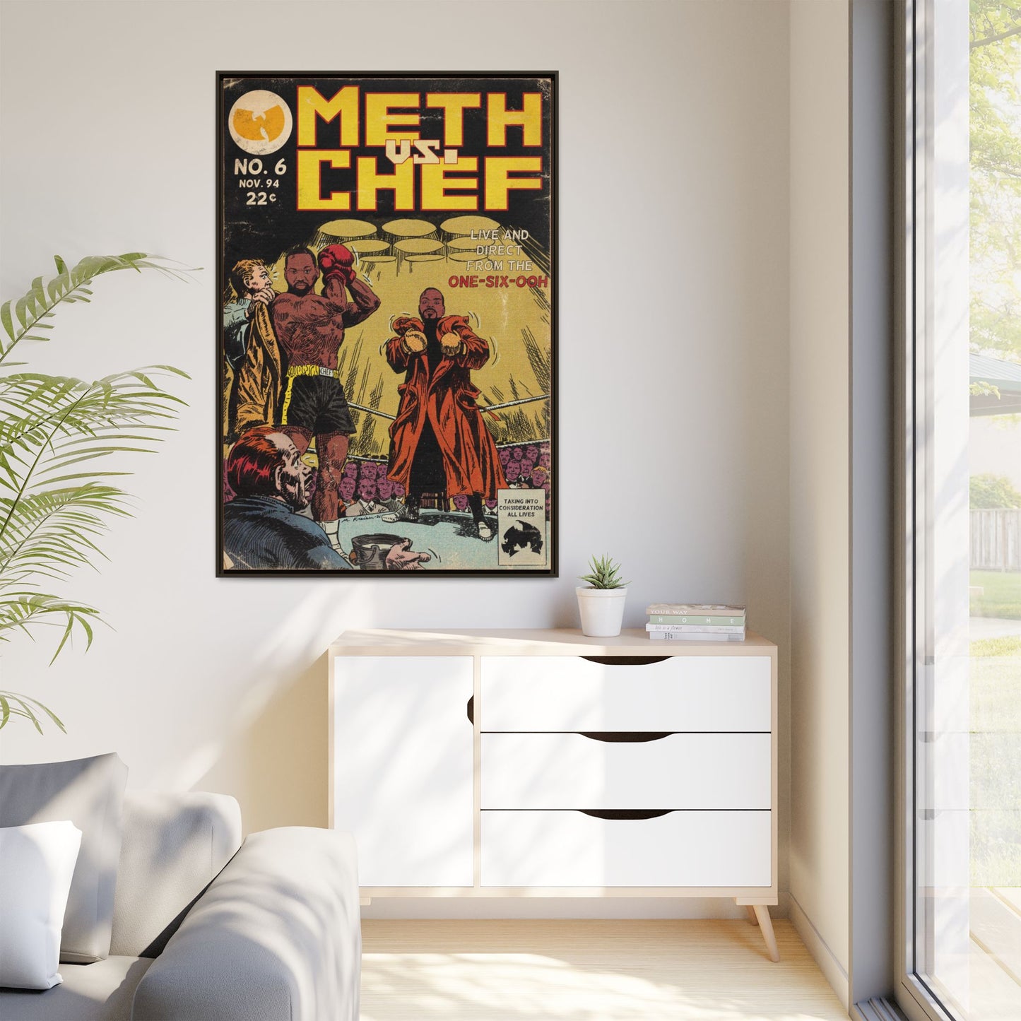 Method Man & Raekwon - Meth vs. Chef - Gallery Canvas Wraps, Vertical Frame