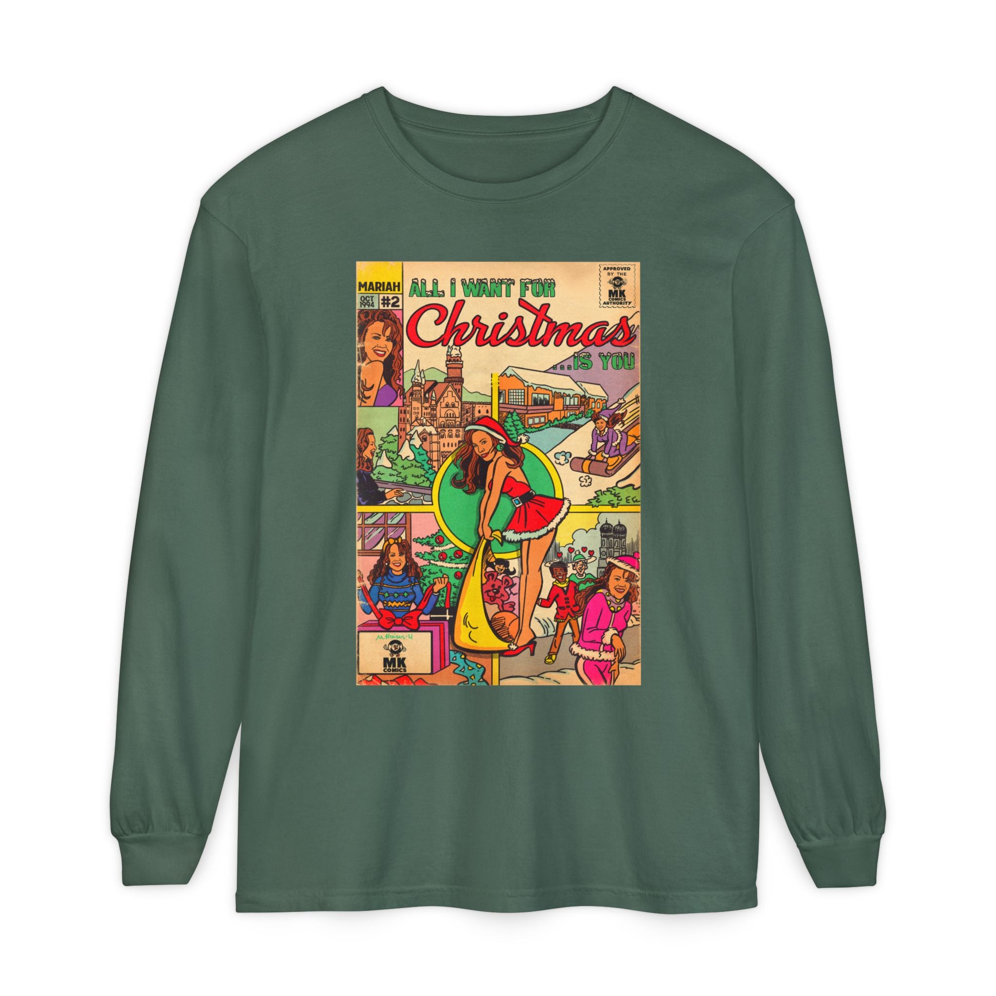 All I Want for Christmas.. - Unisex Comfort Colors Long Sleeve T-Shirt