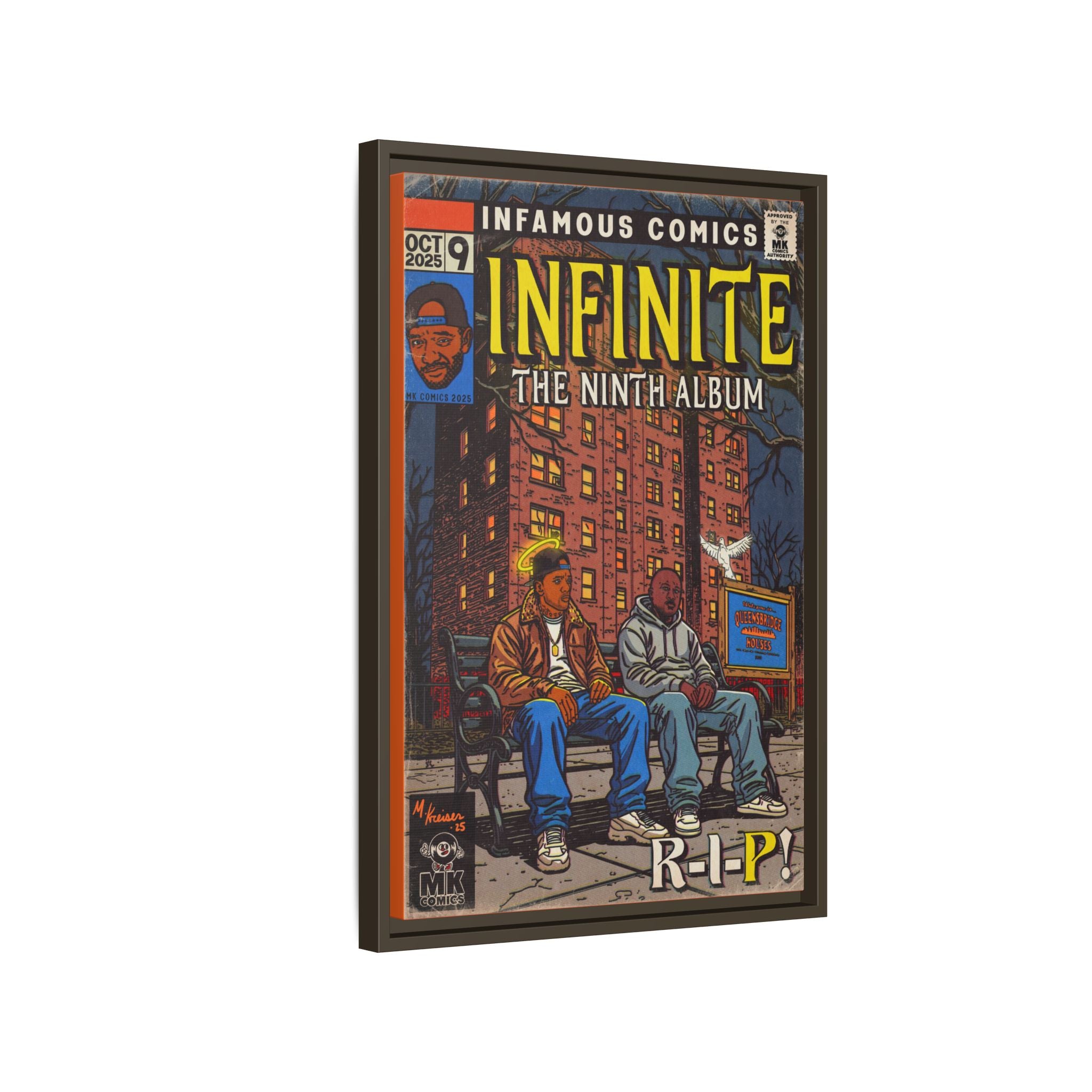 Infinite - Comic Book Art - Matte Canvas, Framed (Multi-color)