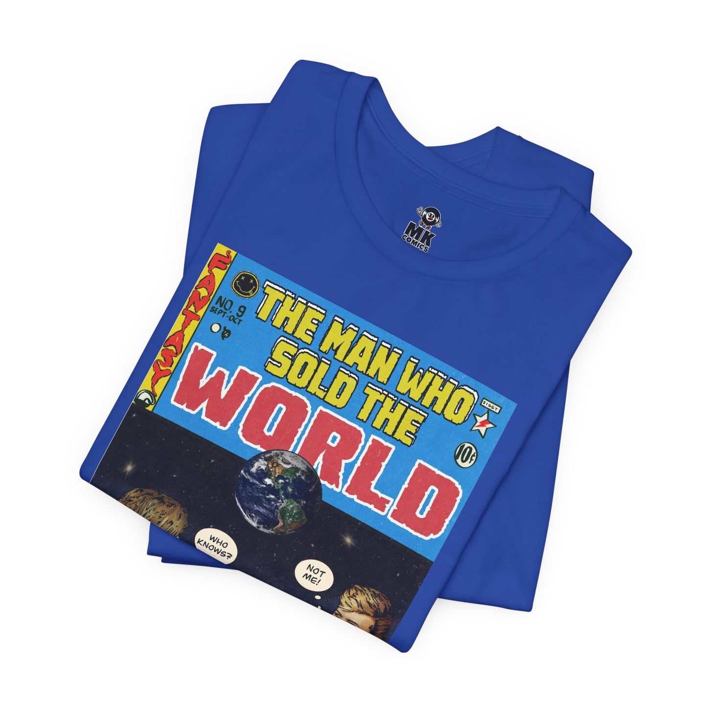 Bowie & Cobain - The Man Who Sold the World - Unisex Jersey Short Sleeve Tee