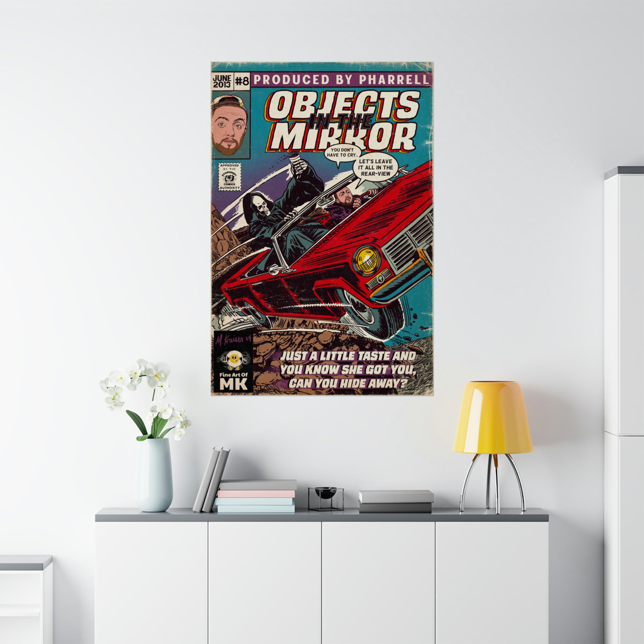 Objects in the Mirror - Matte Vertical Posters