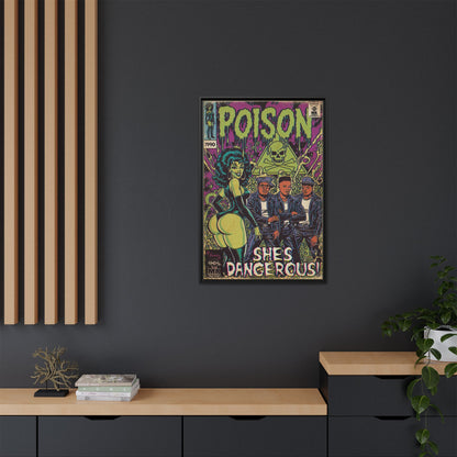 Poison - Matte Canvas, Framed (Multi-color)