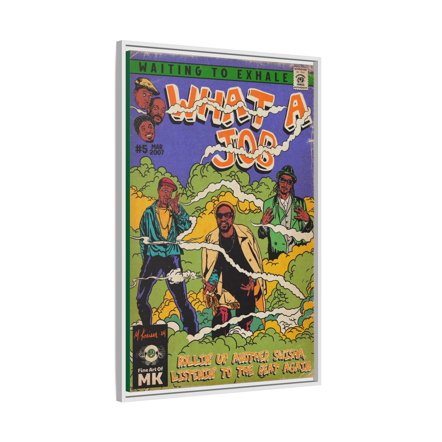 Devin The Dude, Snoop Dogg, Andre 3000 - What A Job - Gallery Canvas Wraps, Vertical Frame