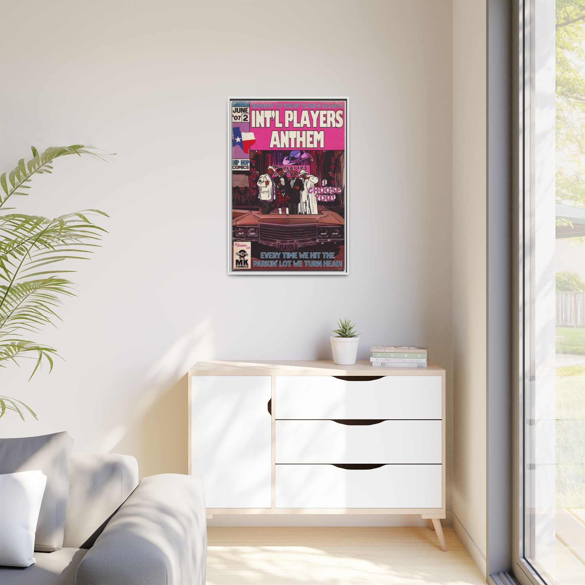 Int’l Players Anthem - Matte Canvas, Framed (Multi-color)