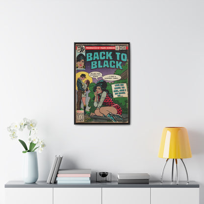 Amy Winehouse - Back to Black - Gallery Canvas Wraps, Vertical Frame