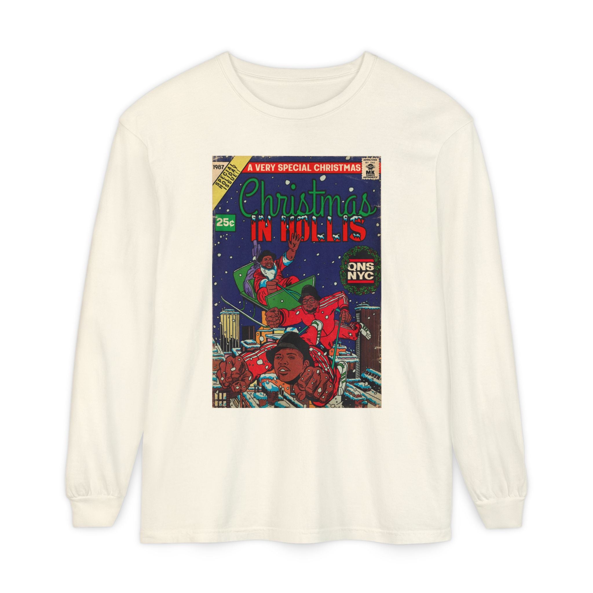 Christmas in Hollis - Unisex Comfort Colors Long Sleeve T-Shirt
