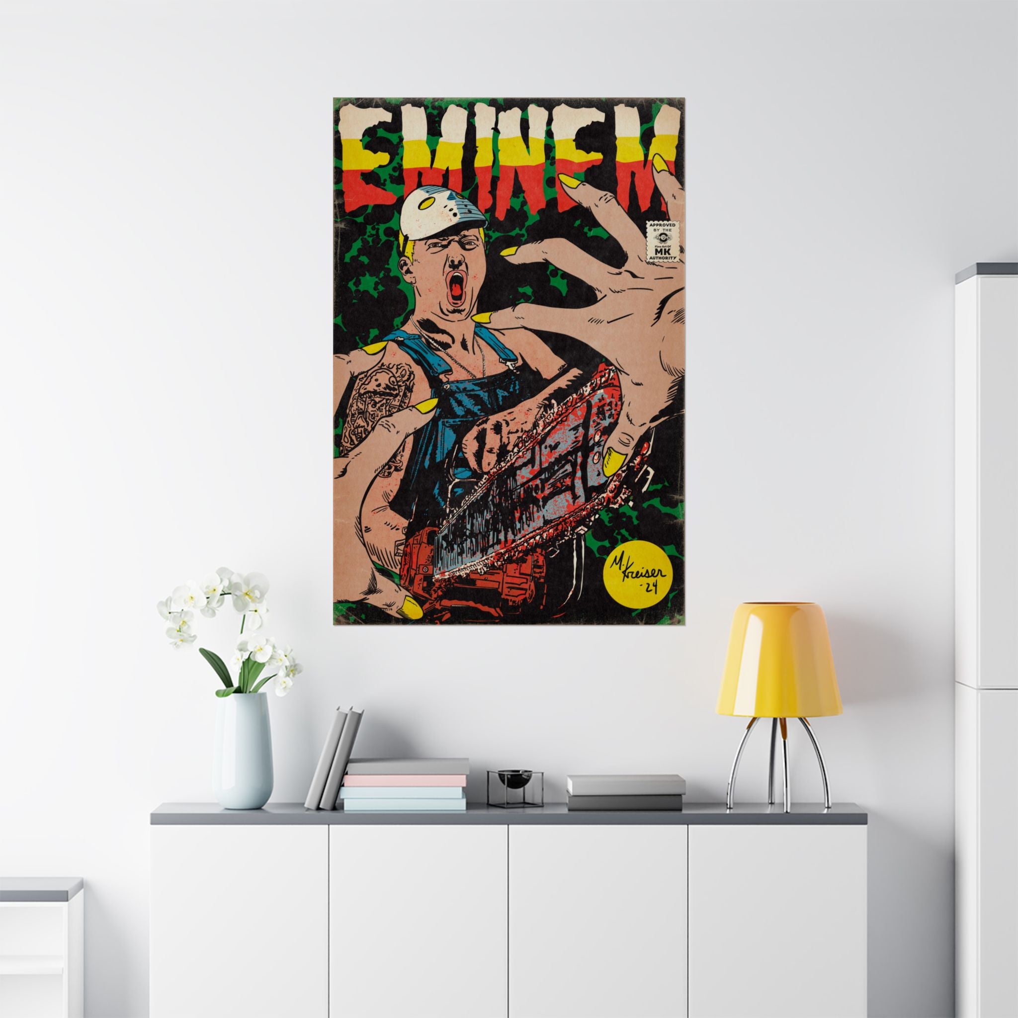 Em - Comic Book Art - Matte Vertical Poster