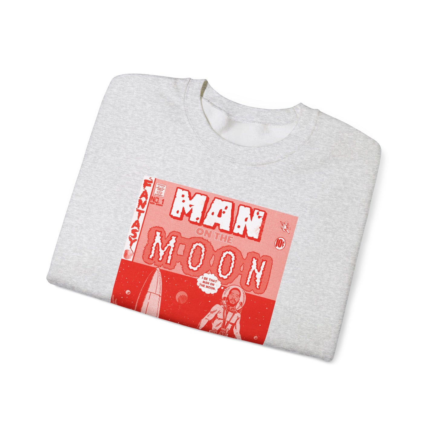 Kid Cudi - Man on the Moon - RED VARIANT - Unisex Heavy Blend™ Crewneck Sweatshirt