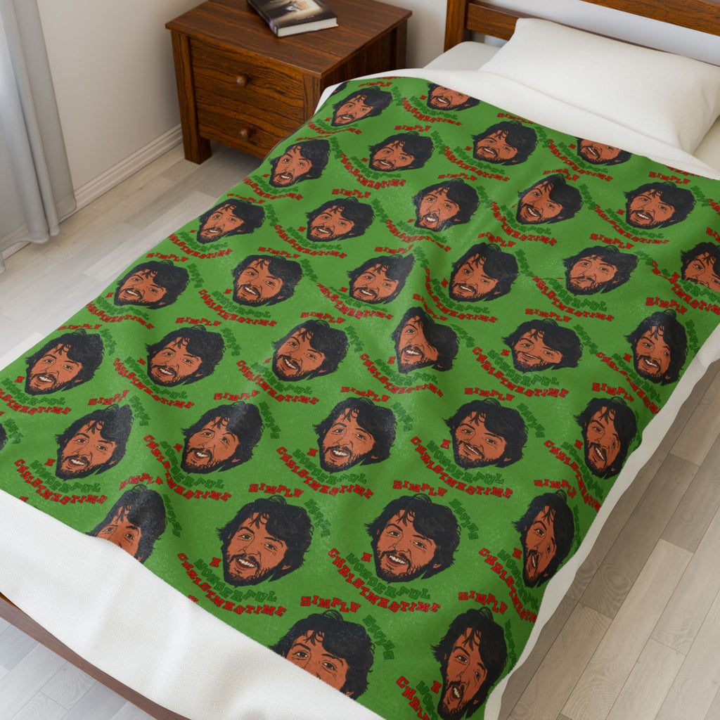 Simply Having a Wonderful Christmastime - Velveteen Plush Blanket