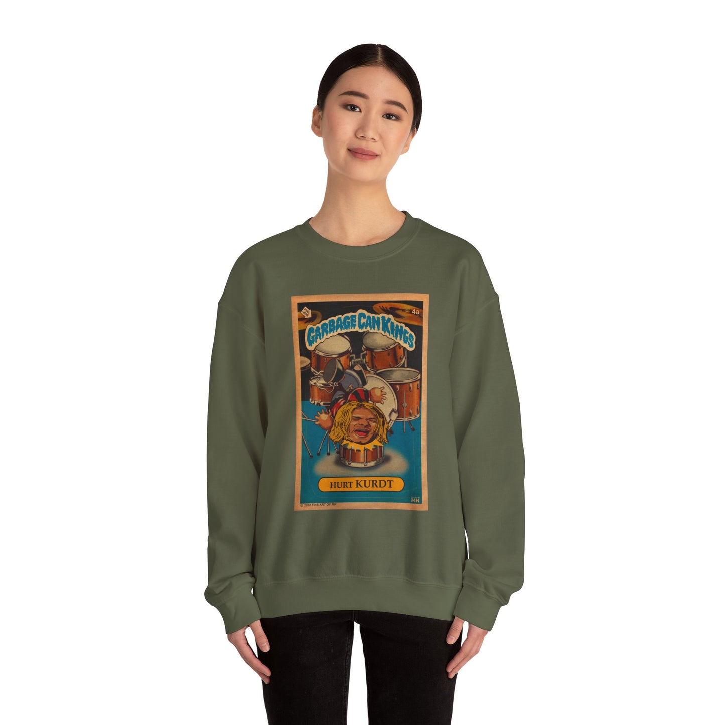 Hurt KURDT - Garbage Can Kings - Nirvana - Unisex Heavy Blend™ Crewneck Sweatshirt