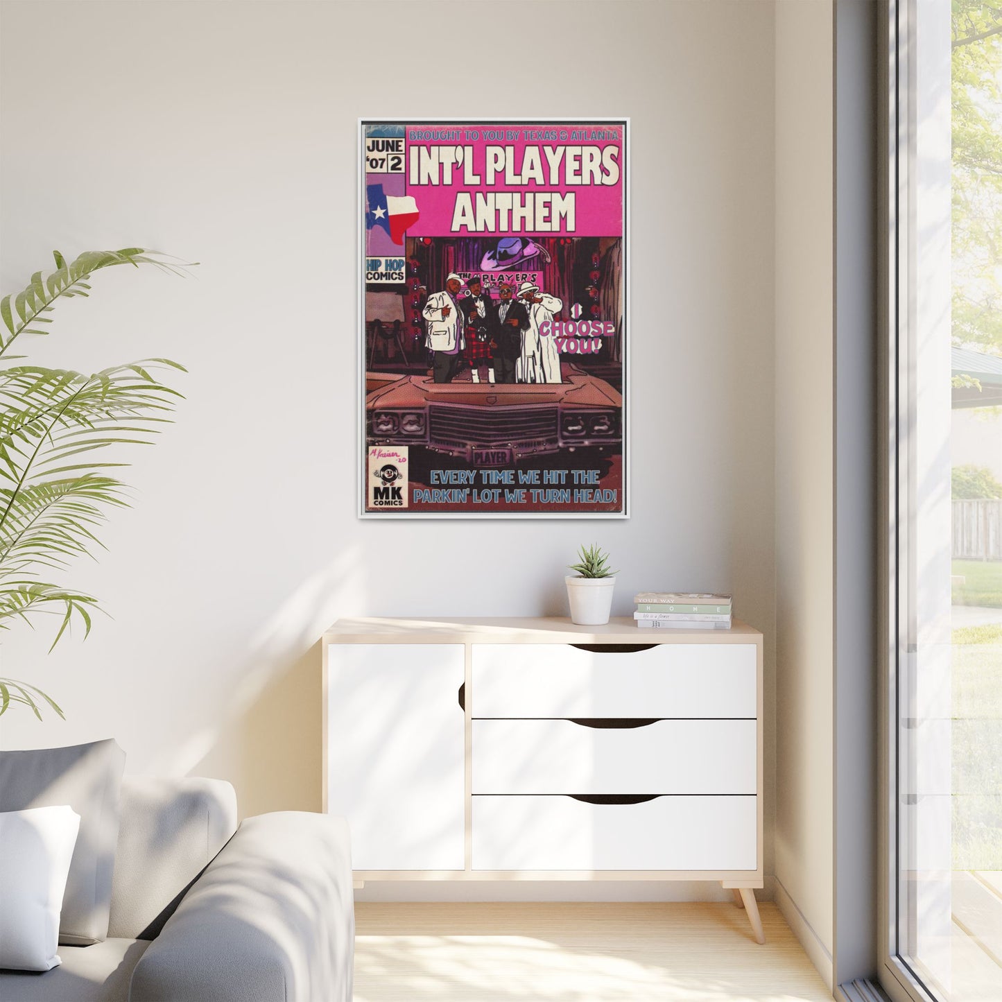 Int’l Players Anthem - Matte Canvas, Framed (Multi-color)