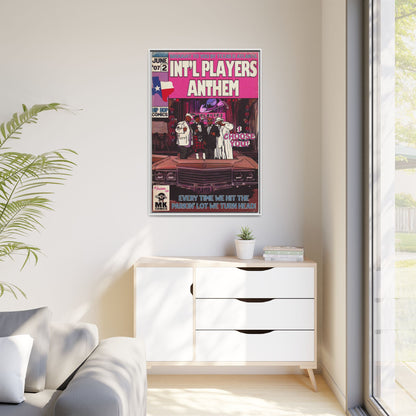 Int’l Players Anthem - Matte Canvas, Framed (Multi-color)