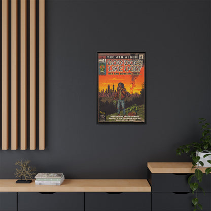 God Does Like Ugly - Matte Canvas, Framed (Multi-color)