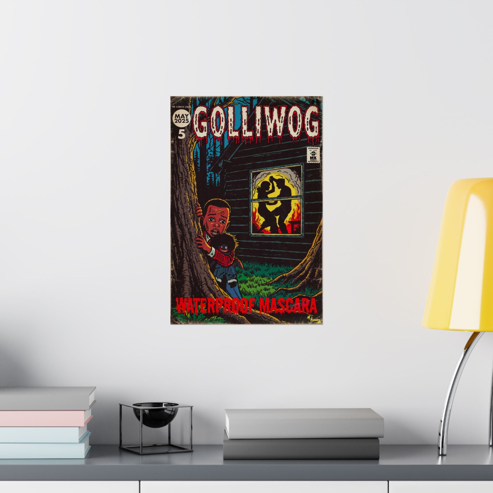 Waterproof Mascara - Golliwog - Matte Vertical Posters