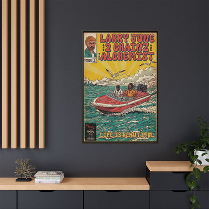 Life is Beautiful - Matte Canvas, Framed (Multi-color)