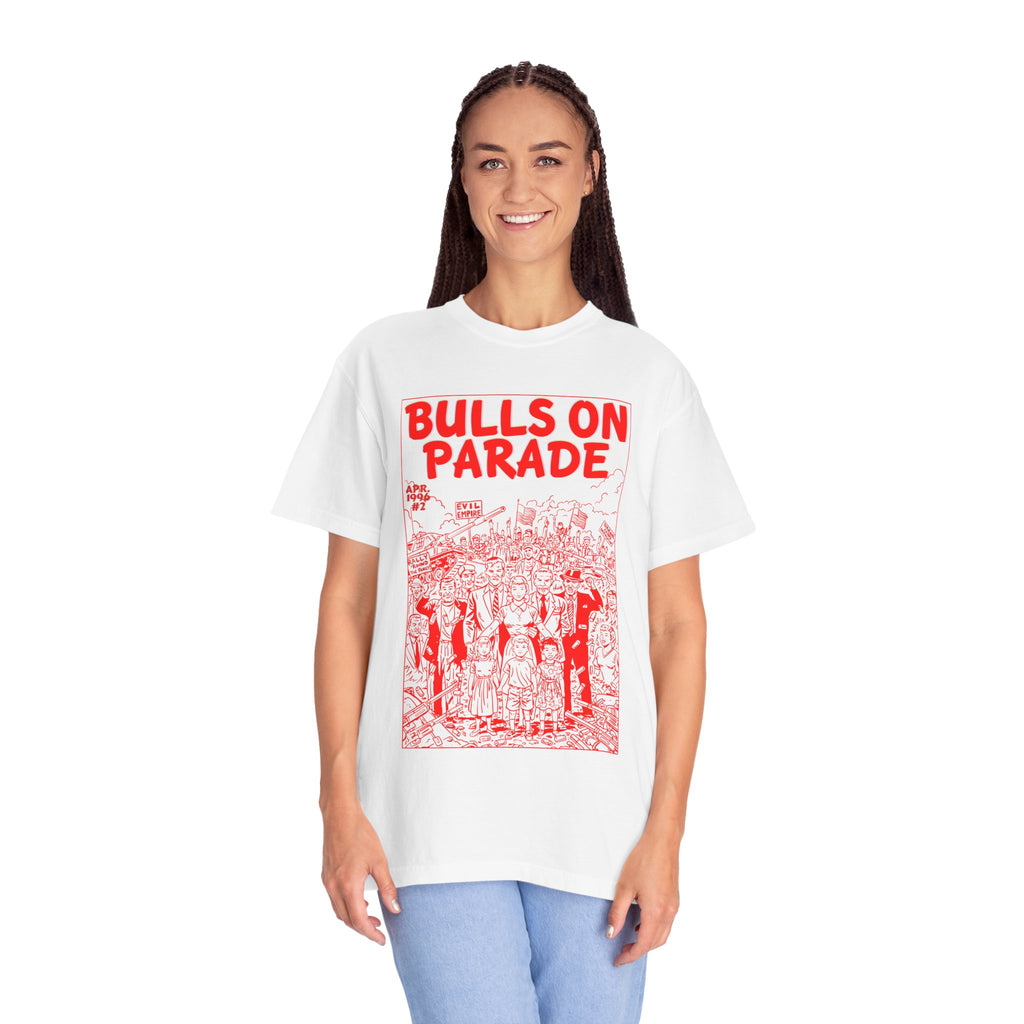 Bulls Parade - RED - Unisex Comfort Colors T-shirt