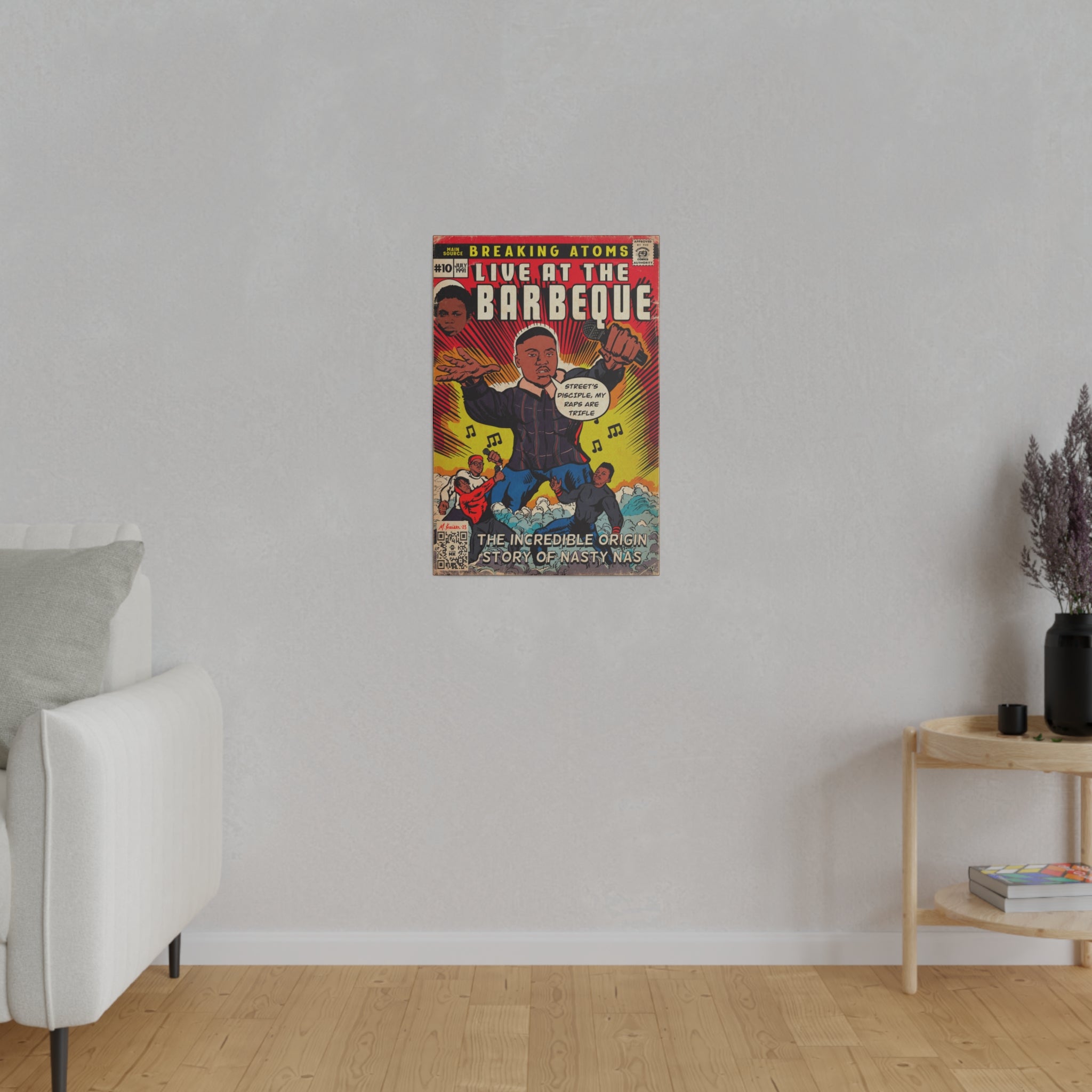 Live at the Barbeque - Matte Canvas, Stretched, 0.75"