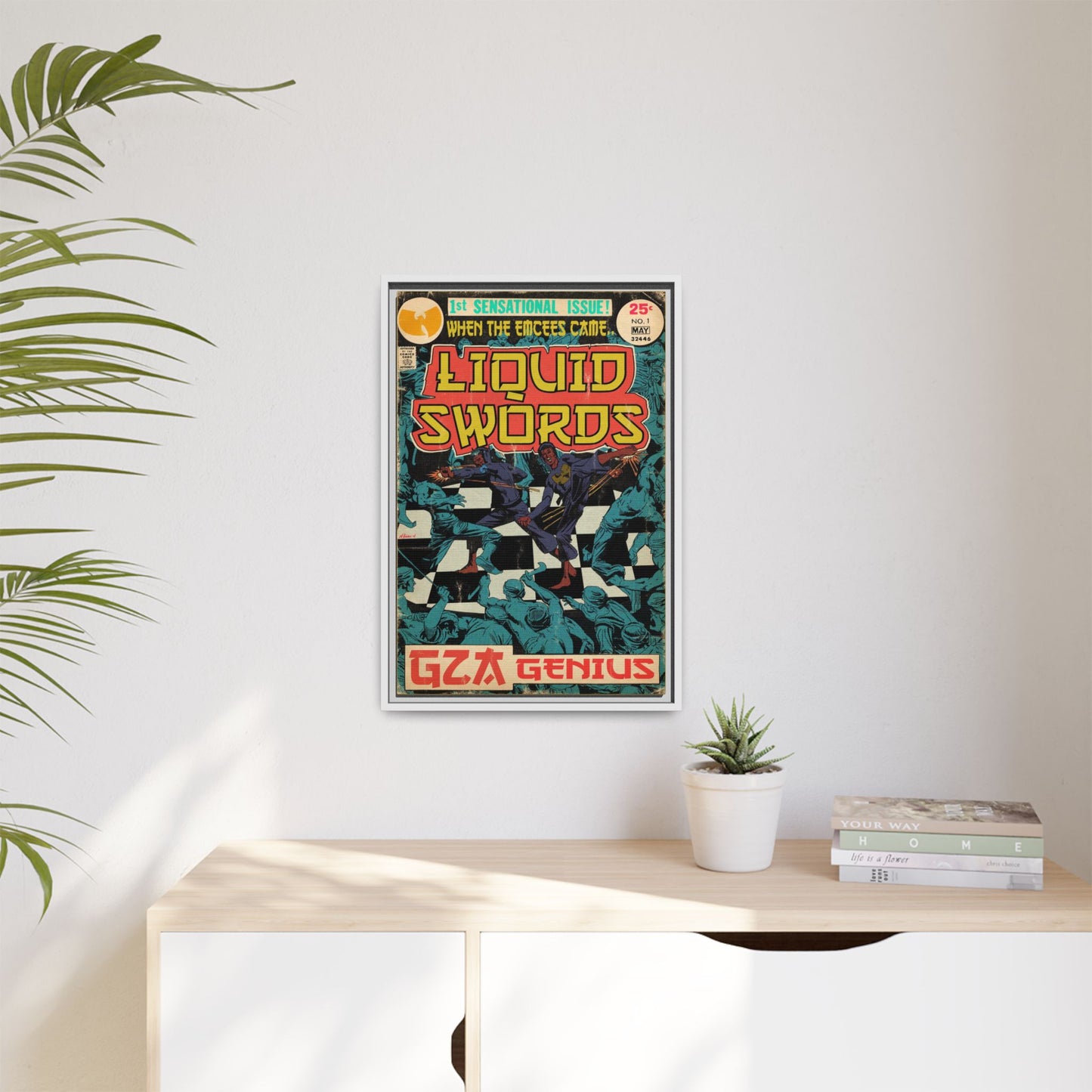 GZA/Genius - Liquid Swords - Gallery Canvas Wraps, Vertical Frame