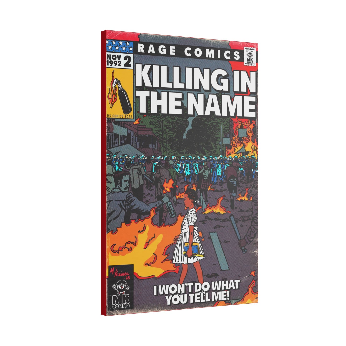 Rage - Killing In the Name - Matte Canvas, Stretched, 0.75" (Multi-Size)