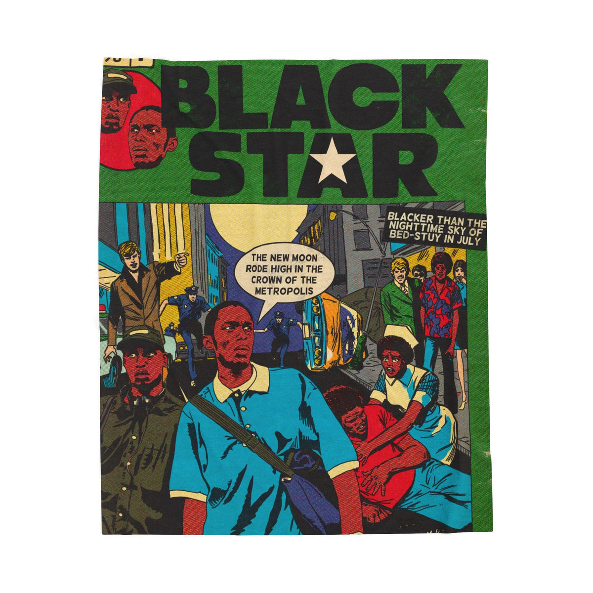 Black Star - Velveteen Plush Blanket