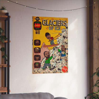 Rae, Ghost, Masta - Glaciers of Ice - Matte Vertical Poster
