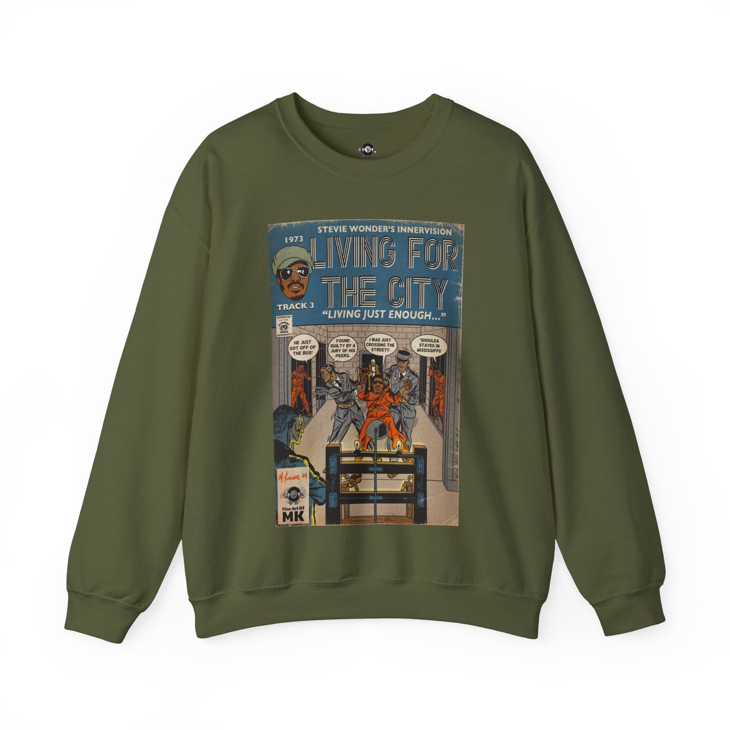 Stevie Wonder - Living For The City - Unisex Heavy Blend™ Crewneck Sweatshirt