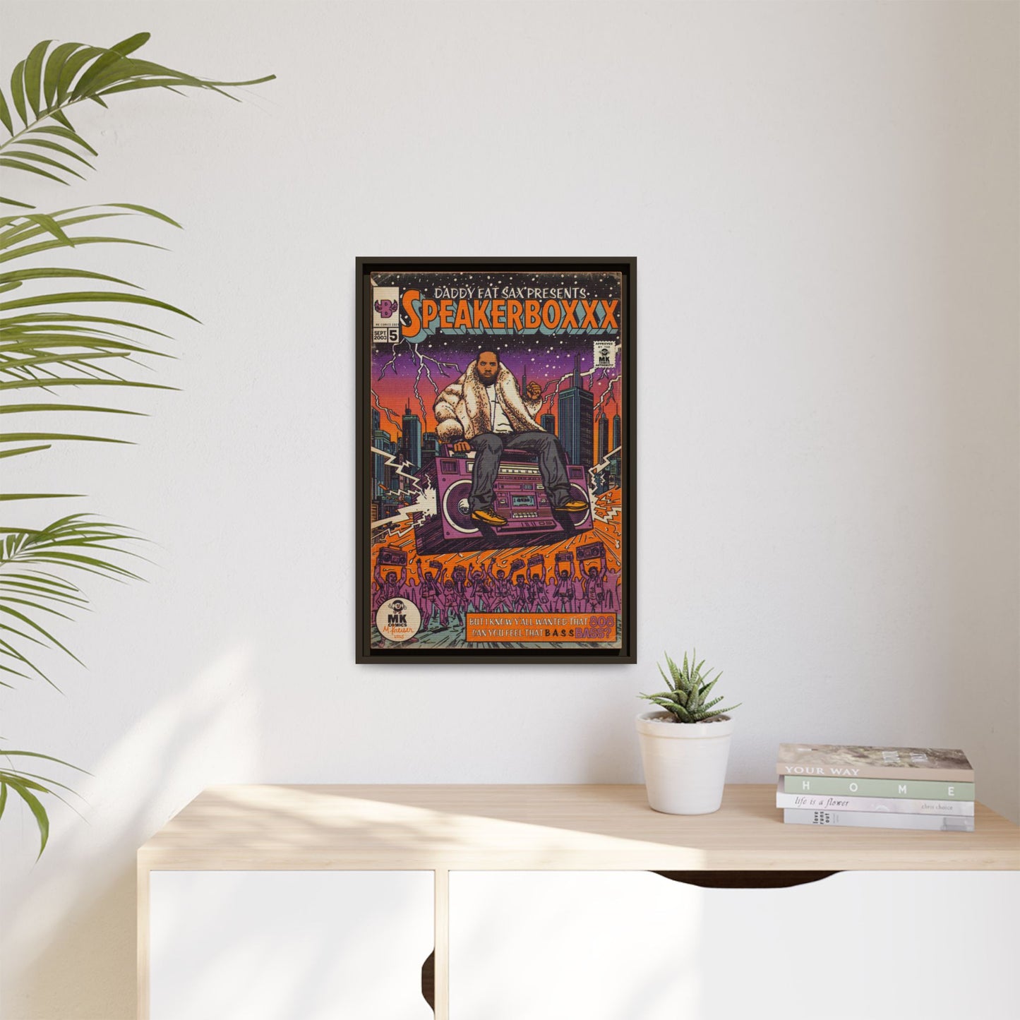 Speaker Boxxx - Matte Canvas, Framed (Multi-color)