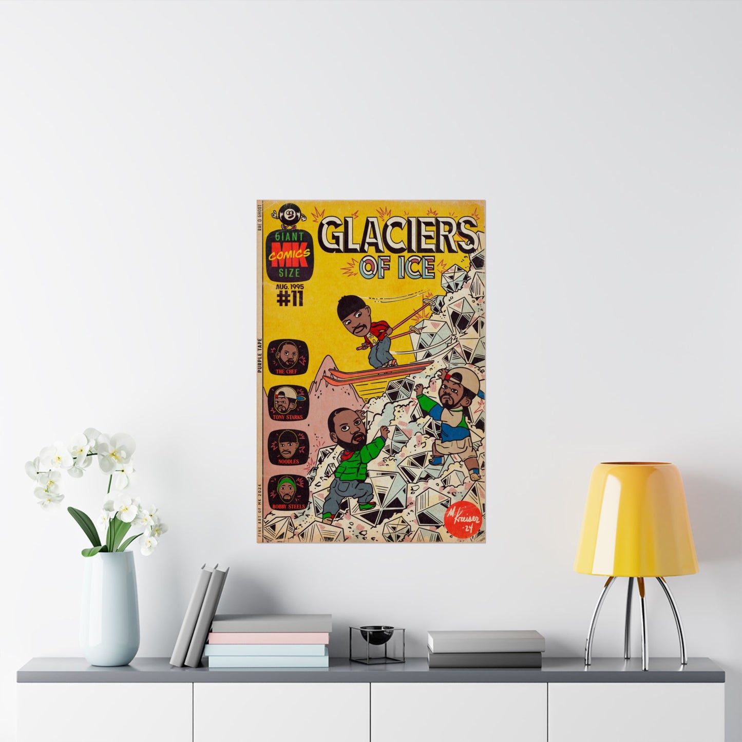 Rae, Ghost, Masta - Glaciers of Ice - Matte Vertical Poster