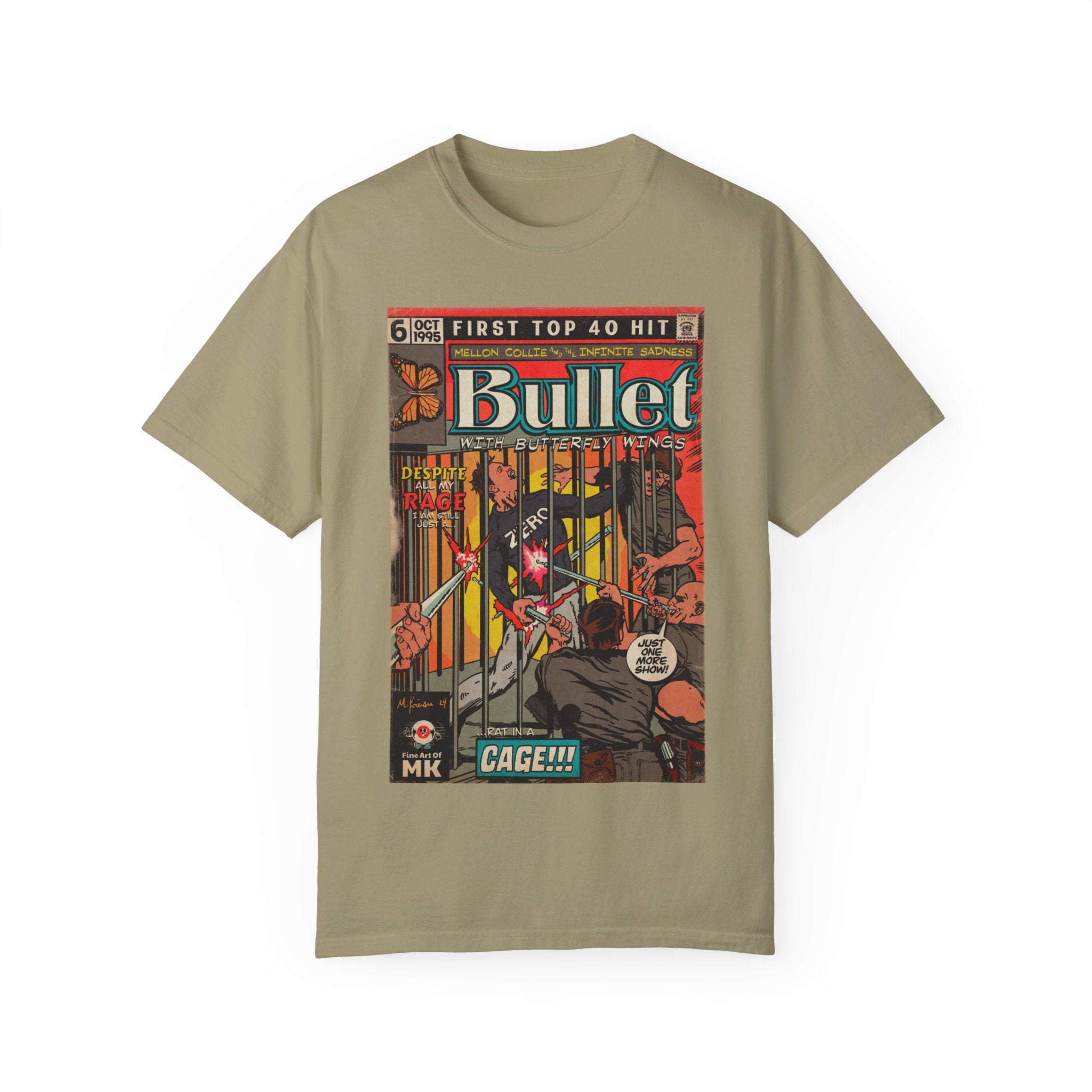 Bullet With Butterfly Wings - Unisex Comfort Colors T-shirt