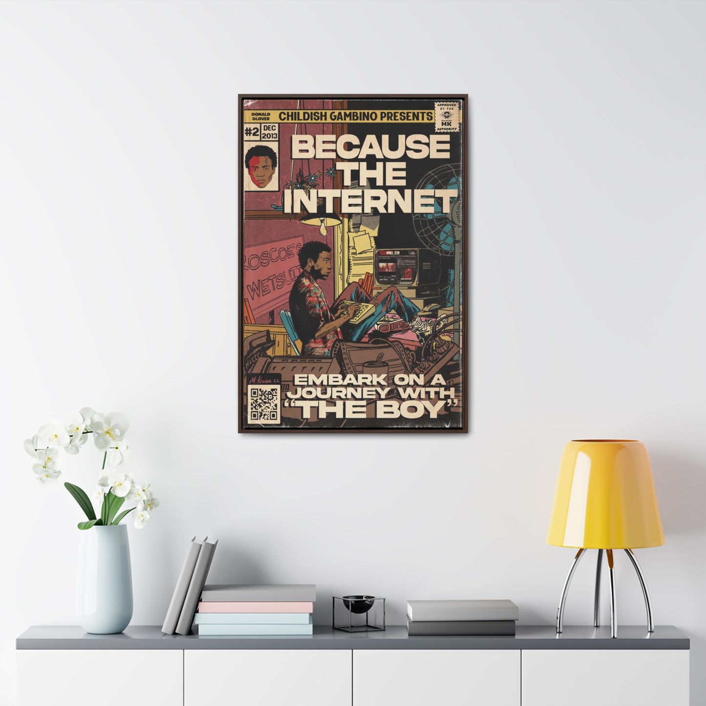 Childish Gambino - Because the Internet - Gallery Canvas Wraps, Vertical Frame