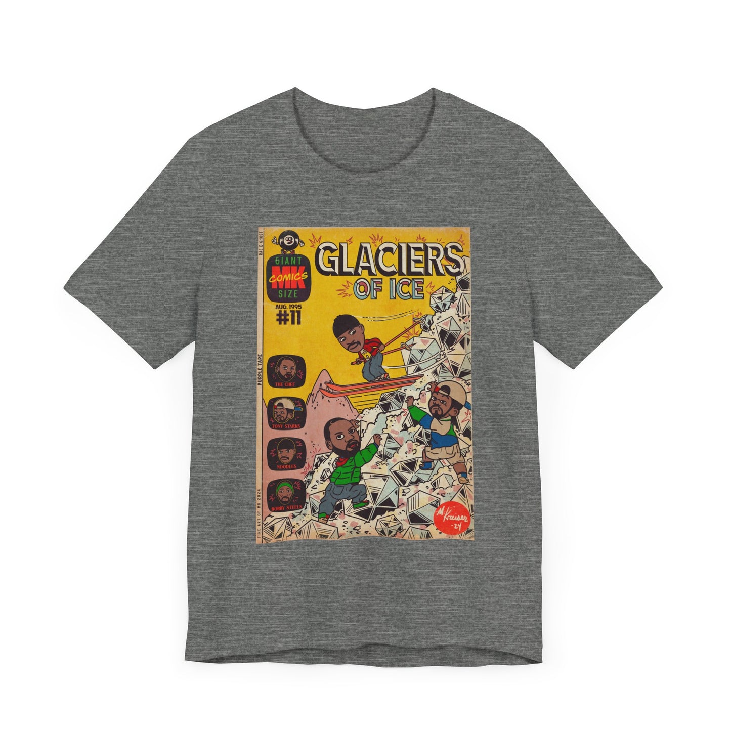 Rae, Ghost, Masta - Glaciers of Ice - Unisex Jersey Short Sleeve Tee