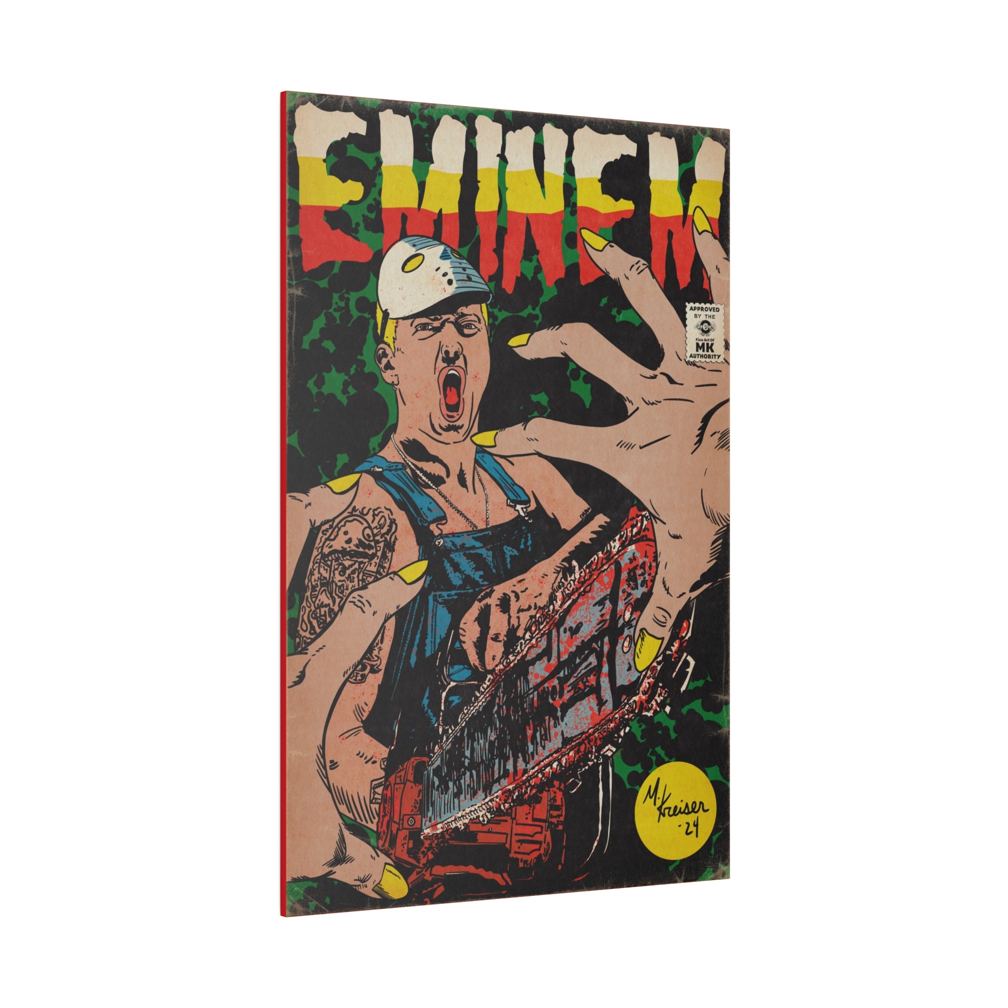 Em - Comic Book Art - Matte Canvas, Stretched, 0.75"