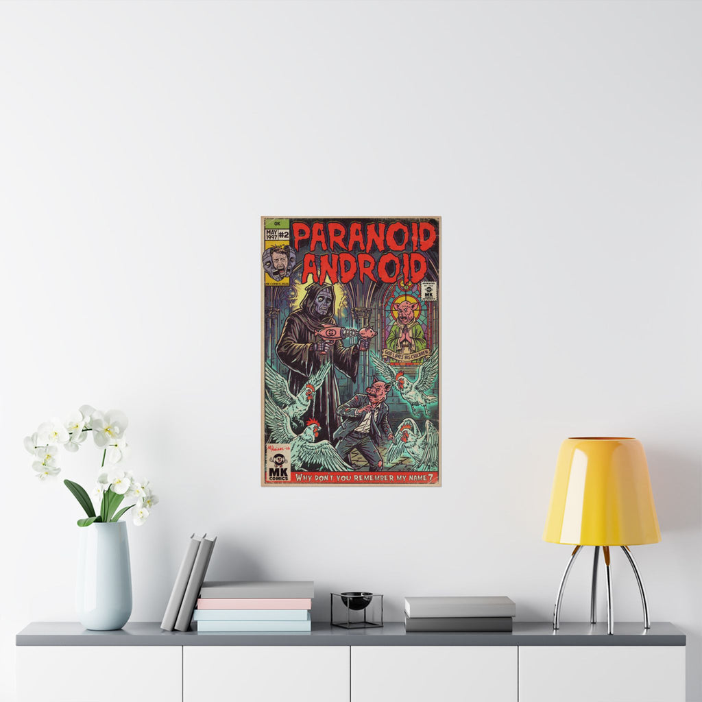 Paranoid Android - Matte Vertical Posters
