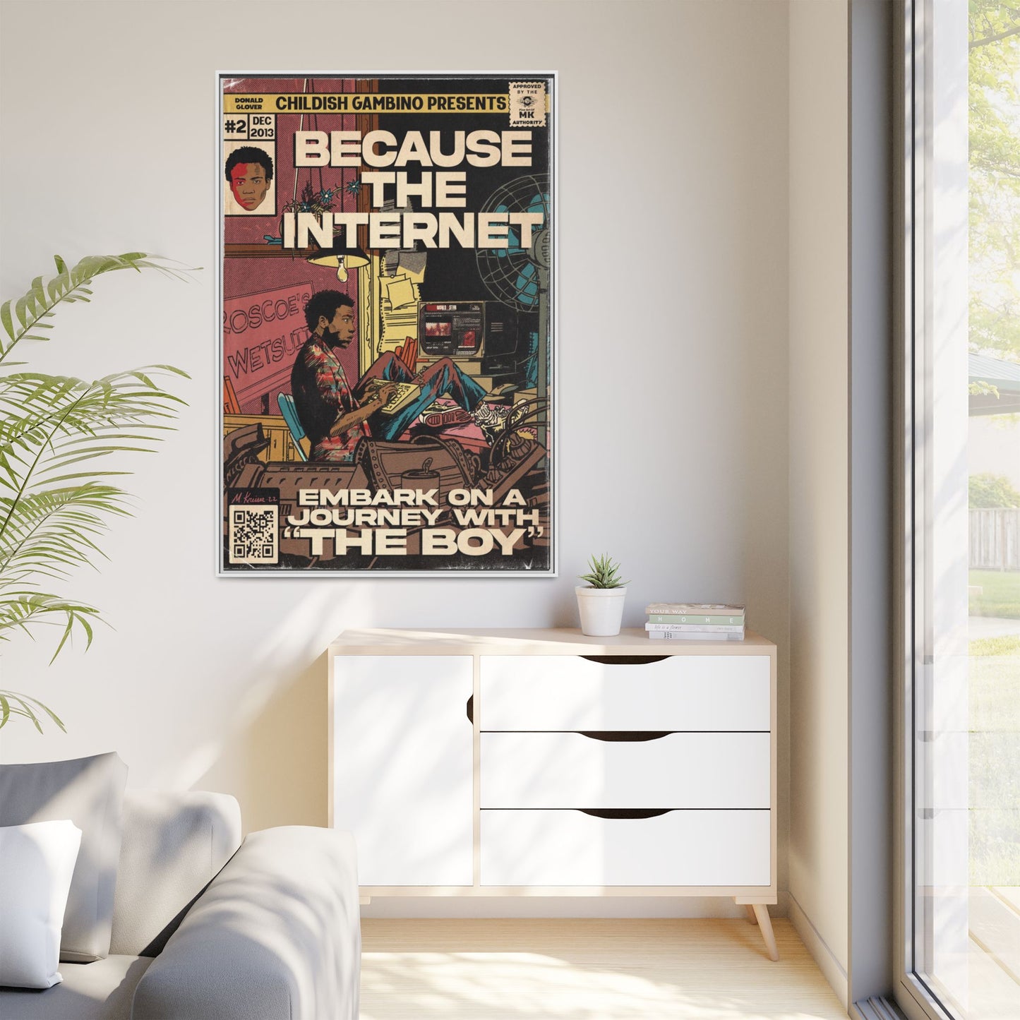 Childish Gambino - Because the Internet - Gallery Canvas Wraps, Vertical Frame