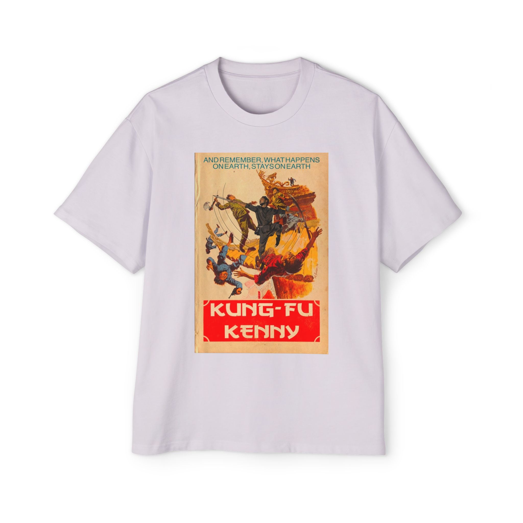 Kung-Fu Kenny - Men's Heavy Oversized Tee