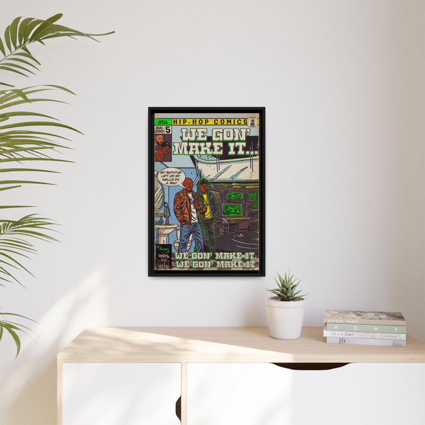 We Gon' Make It - Matte Canvas, Framed (Multi-color)