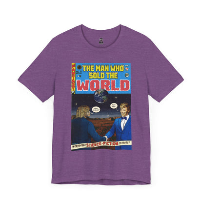 Bowie & Cobain - The Man Who Sold the World - Unisex Jersey Short Sleeve Tee
