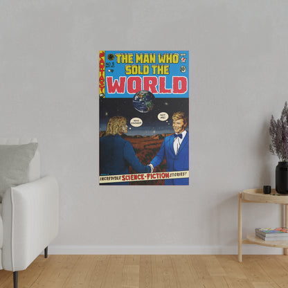 Bowie & Cobain - The Man Who Sold the World - Matte Canvas, Stretched