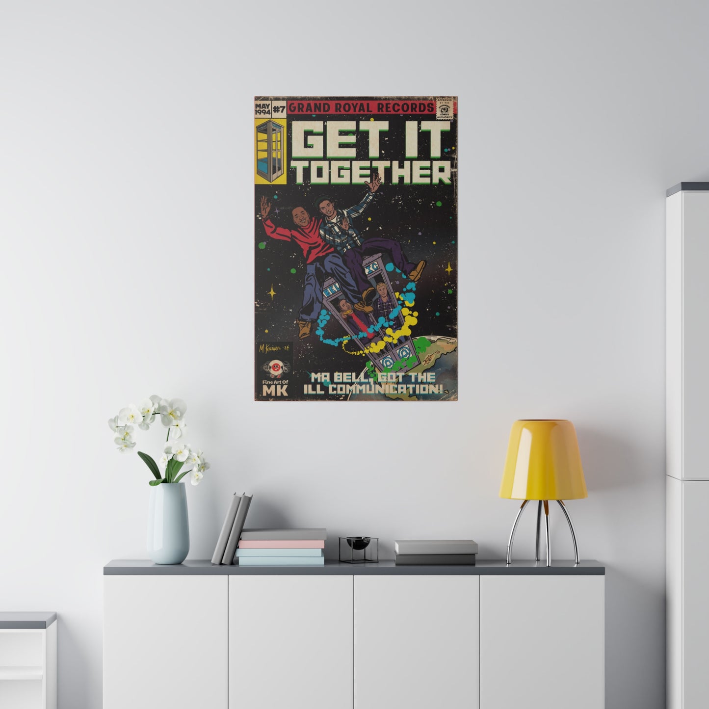 Beastie Boys & Q-Tip - Get it Together - Matte Canvas, Stretched, 0.75"