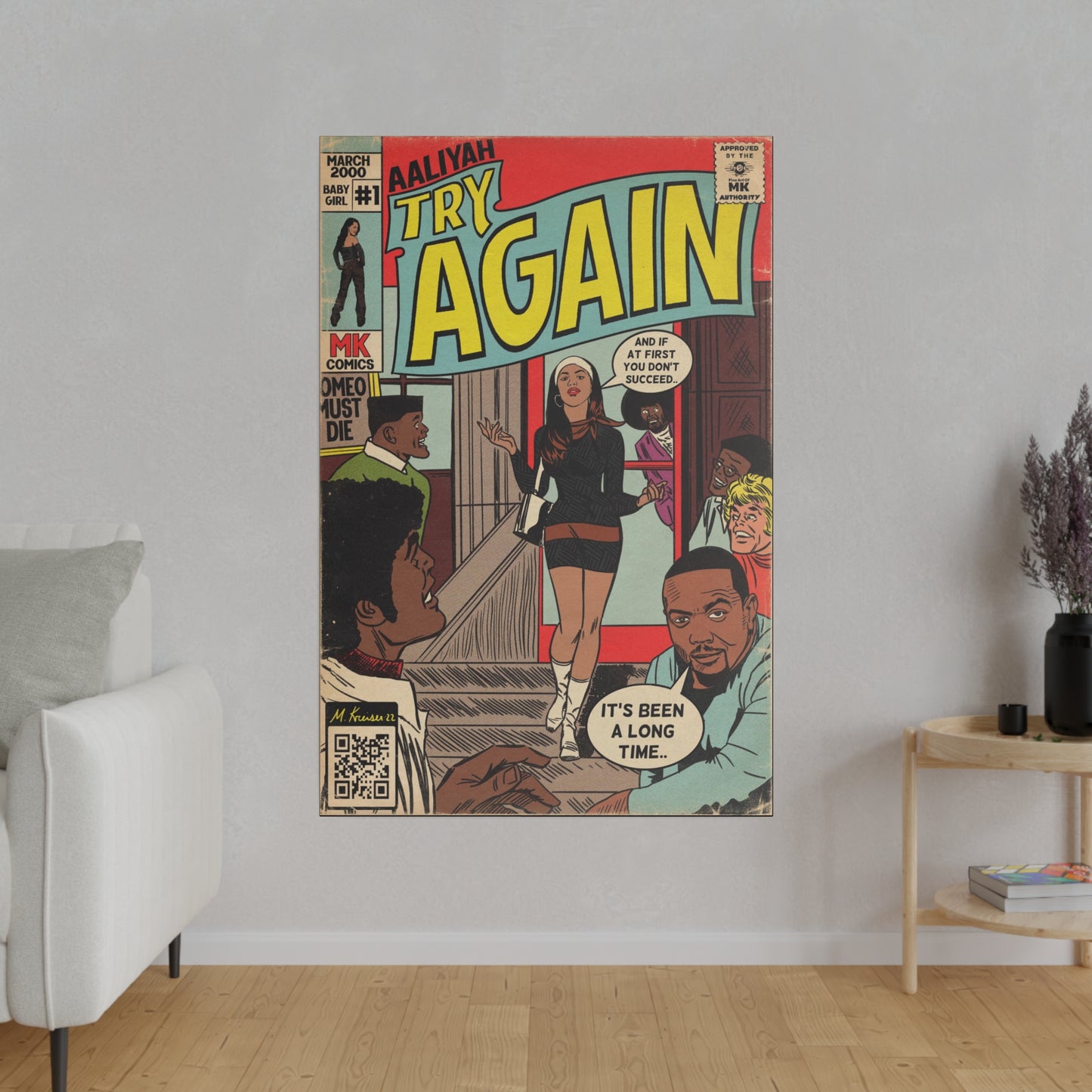 Aaliyah - Try Again - Matte Canvas, Stretched